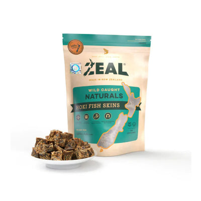 ZEAL Free-Range Pet Treats Hoki Fish Skins 125g