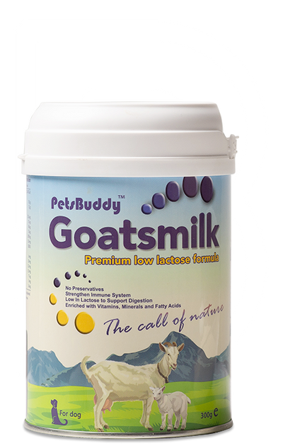 PetsBuddy Goatmilk Premium Low Lactose Formula for Dog 300g
