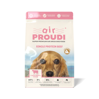 Air Proudi Air Dried Dog Food - Single Protein Beef