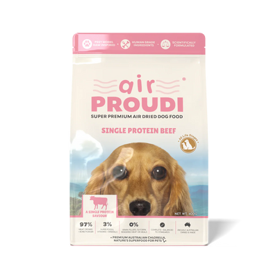 Air Proudi Air Dried Dog Food - Single Protein Beef
