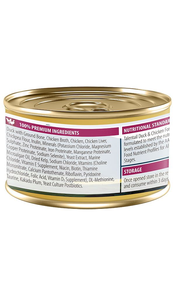 Talentail Ultimate New Zealand Canned Wet Cat Food Duck & Chicken Pâté