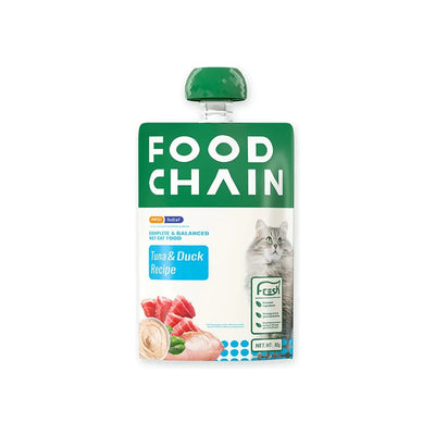 FOOD CHAIN Wet Cat Food - Tuna & Duck Recipe 80g
