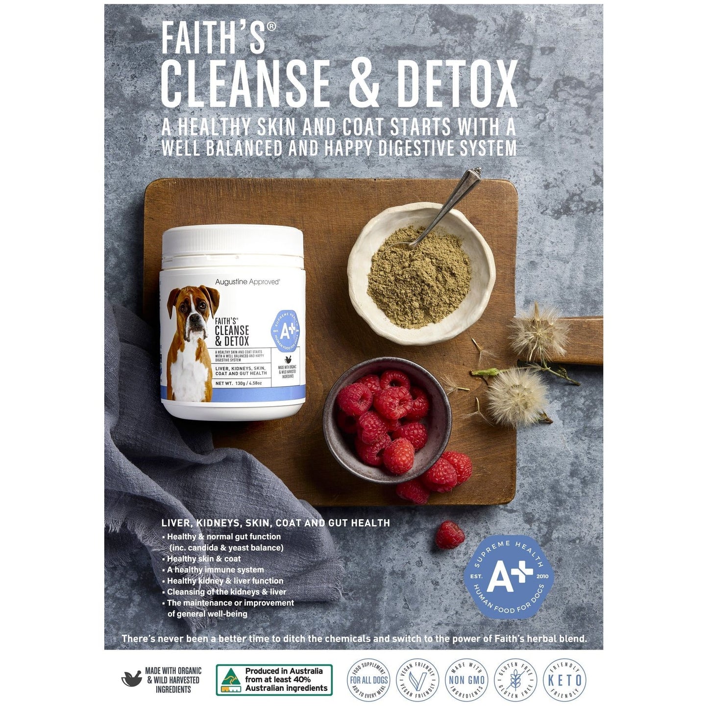 AUGUSTINE APPROVED Faith's Cleanse & Detox For Dogs & Cats