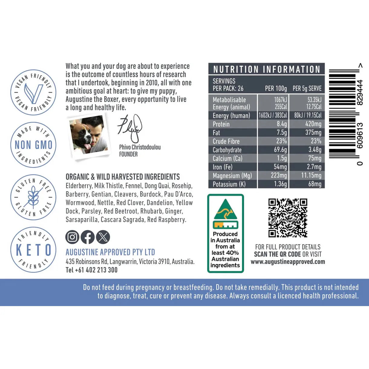 AUGUSTINE APPROVED Faith's Cleanse & Detox For Dogs & Cats
