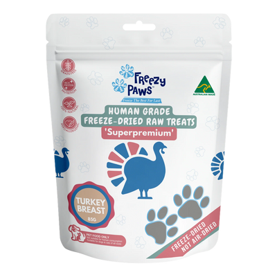 Freezy Paws - Freeze-Dried Turkey Breast Raw Treats 80g