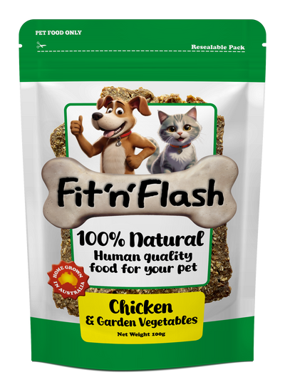 Fit'n'Flash Chicken & Garden Vegetables For Dogs 100g