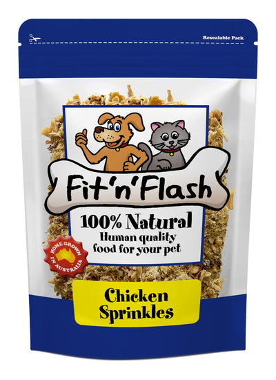 Fit'n'Flash Chicken Sprinkles For Cats and Dogs 100g