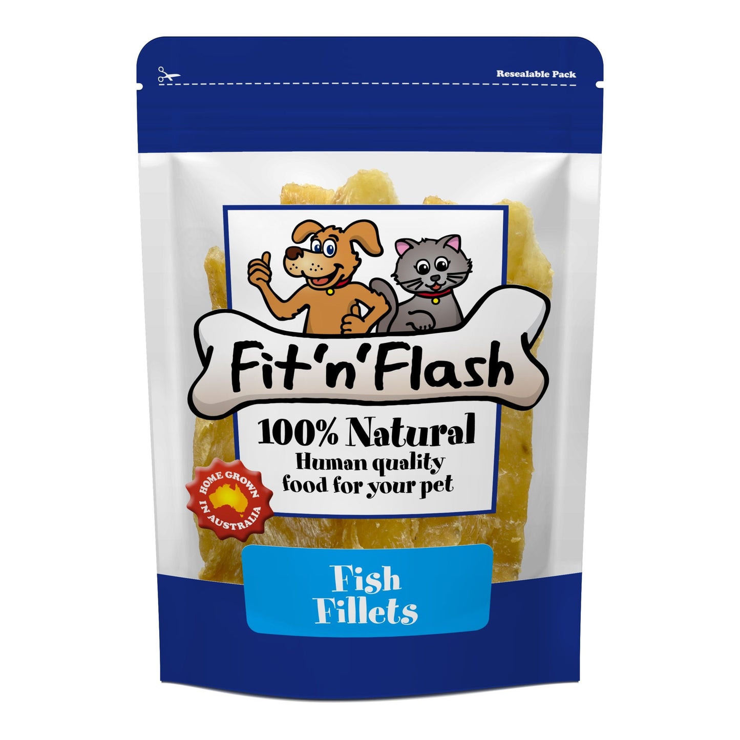 Fit'n'Flash Fish Fillets For Dogs and Cats 50g