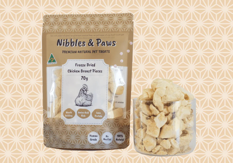Nibbles & Paws Freeze Dried Chicken Breast 70g