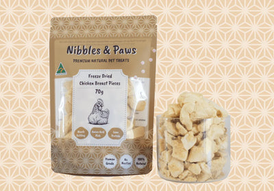 Nibbles & Paws Freeze Dried Chicken Breast 70g