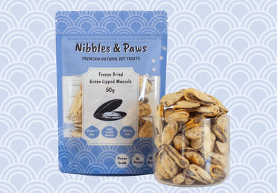 Nibbles & Paws Freeze Dried Green Lipped Mussels 50g