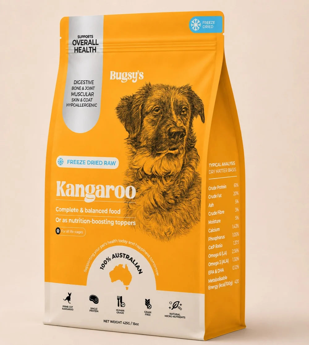 Bugsy's Freeze-Dried Dog Food Kangaroo