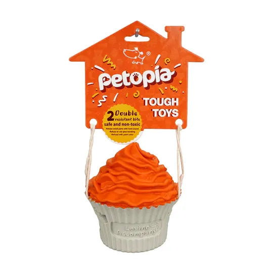 PETOPIA Ultra Tough Dog Toy Pup Cake