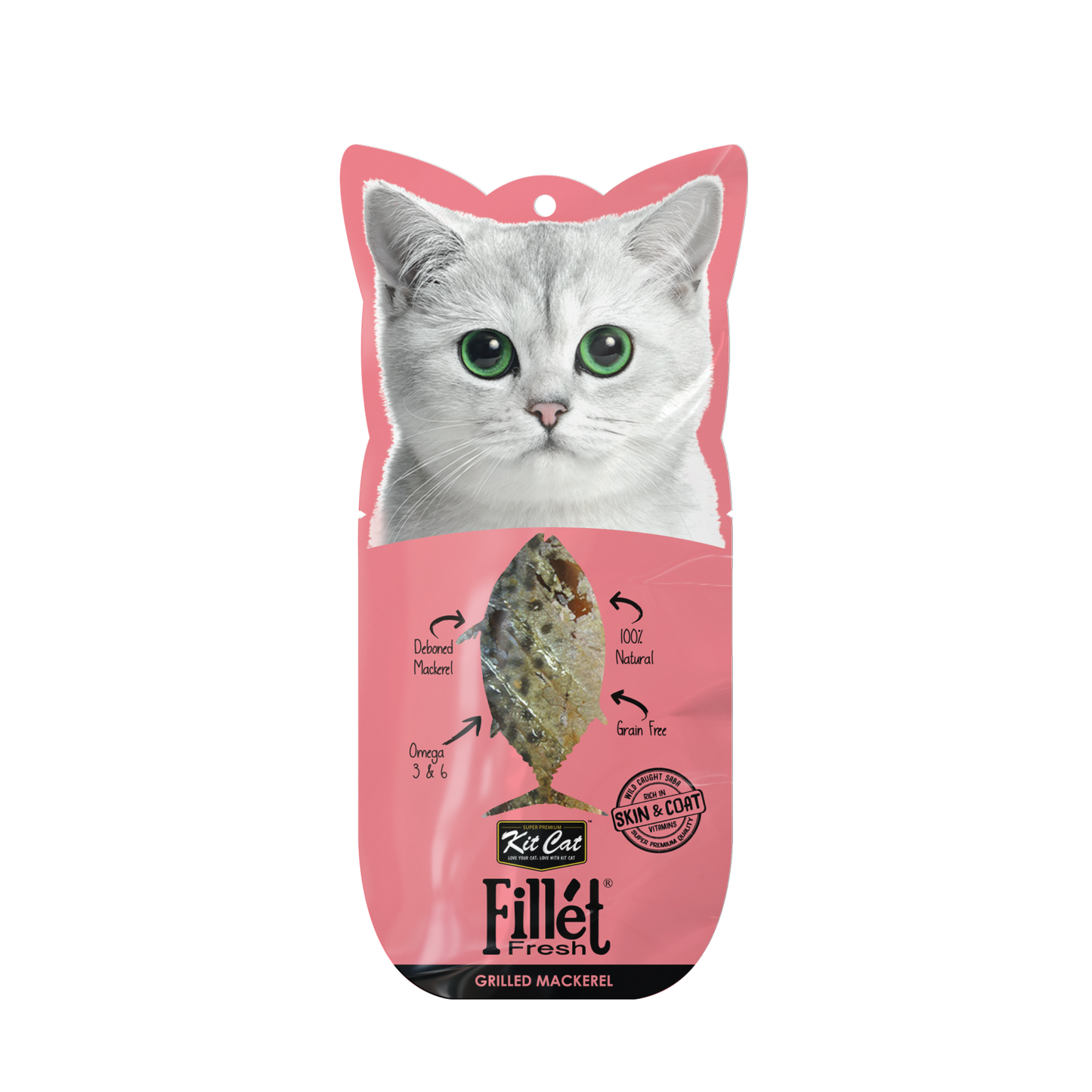 Kit Cat Fillet Fresh Cat Treat Grilled Mackerel 30g