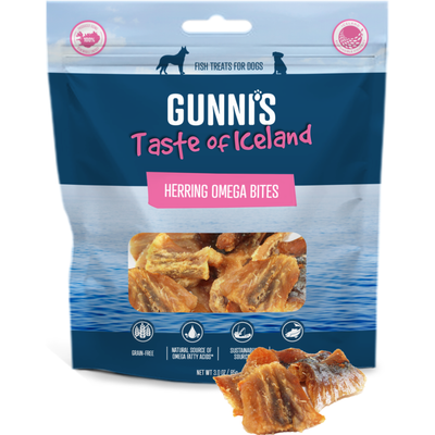 GUNNI’S Herring Omega Bites Dog Treats 85g