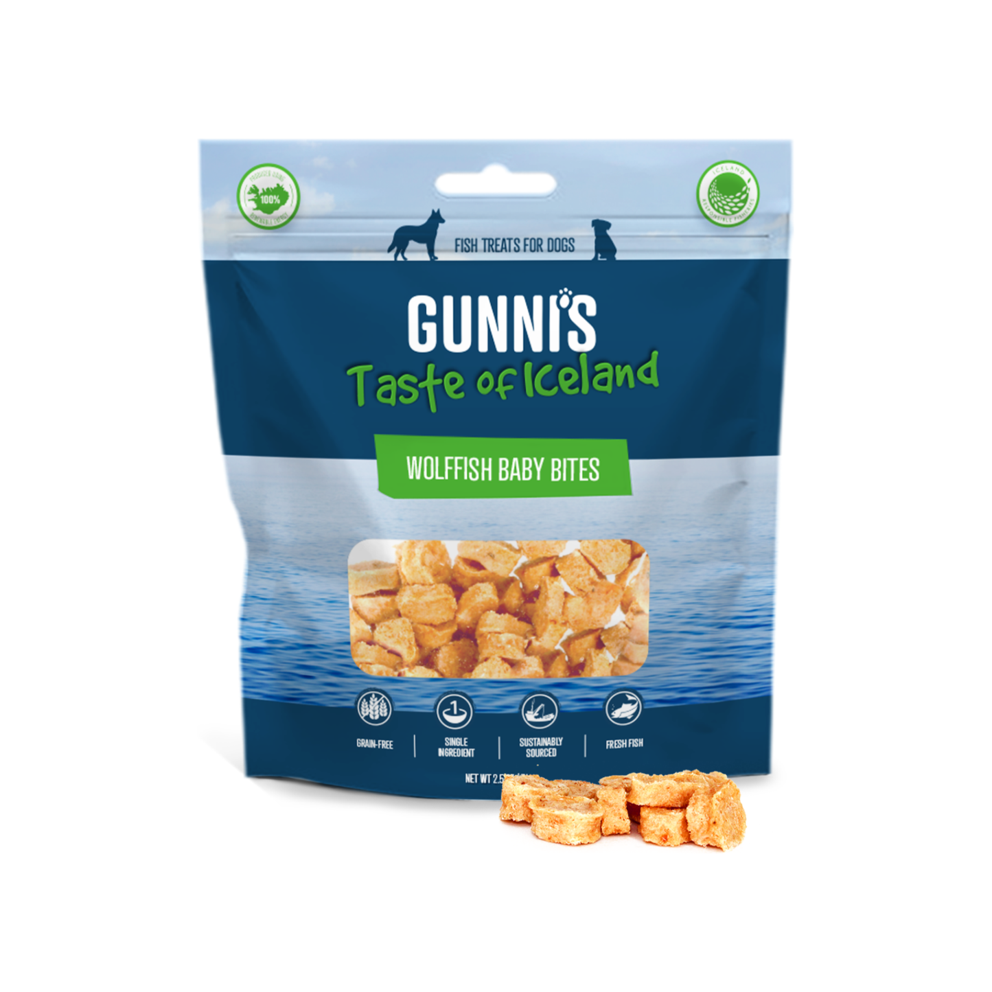 GUNNI’S Wolffish Baby Bites Dog Treats 71g