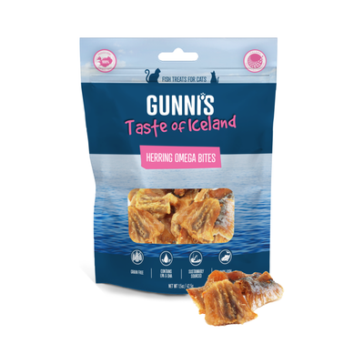 GUNNI’S Herring Omega Bites Cat Treats 42.5g