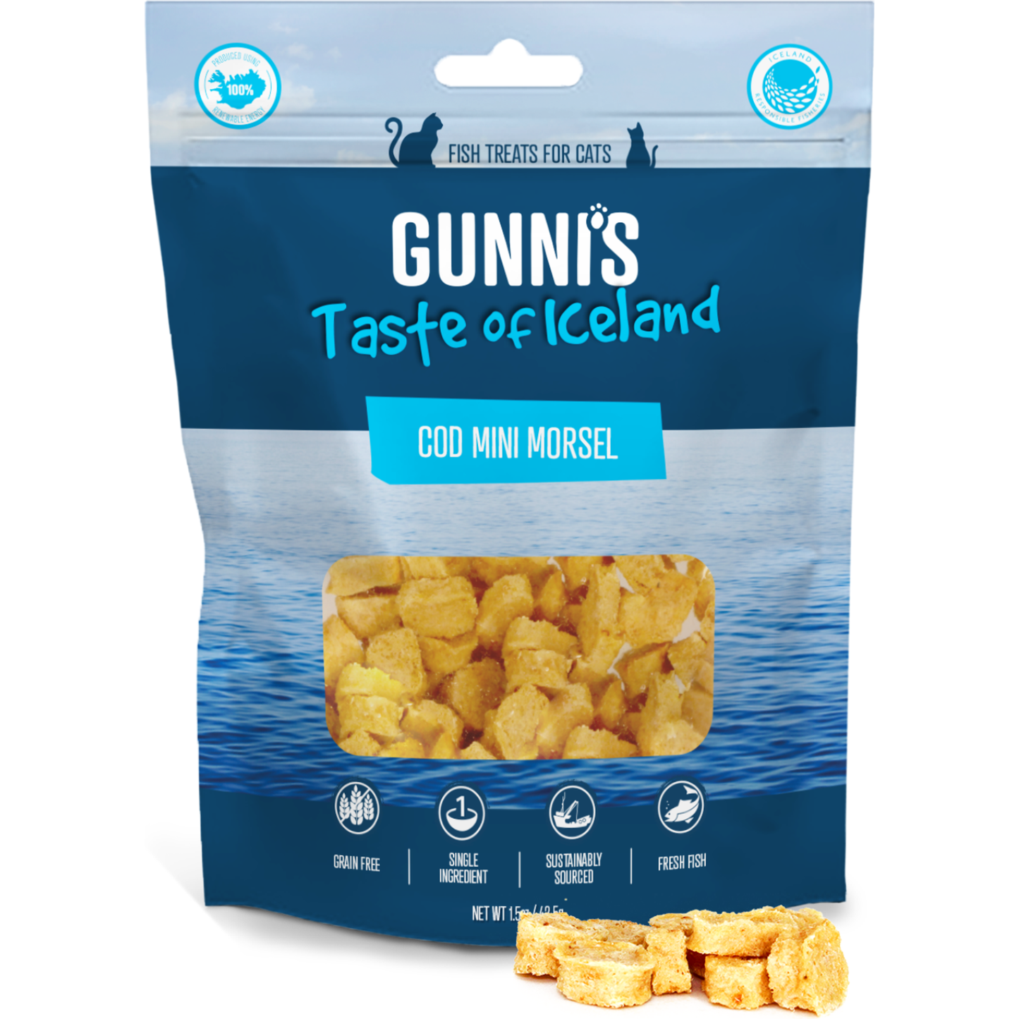 GUNNI’S Cod Mini Morsels Cat Treats 42.5g