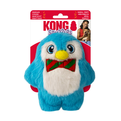 KONG Plush Dog Toy Holiday Snuzzles Penguin