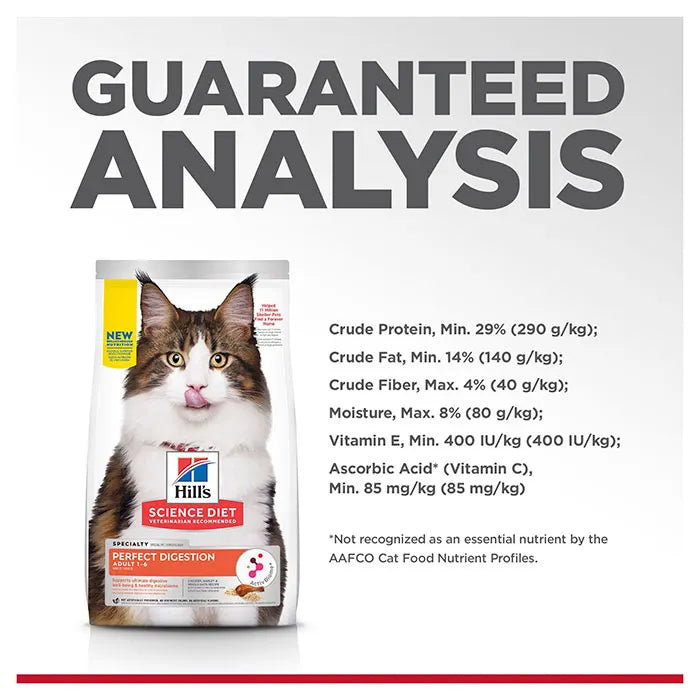 Hill's Science Diet Adult Cat Food Perfect Digestion