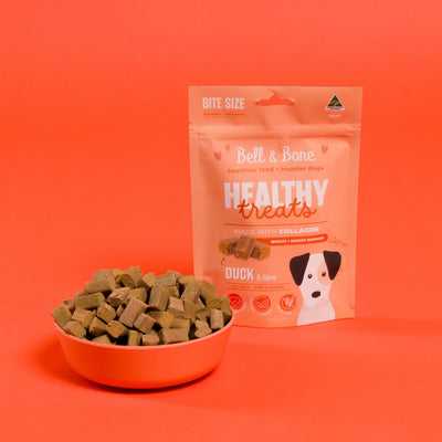 Bell and Bone Healthy Treats - Duck & Fibre for weight and energy support