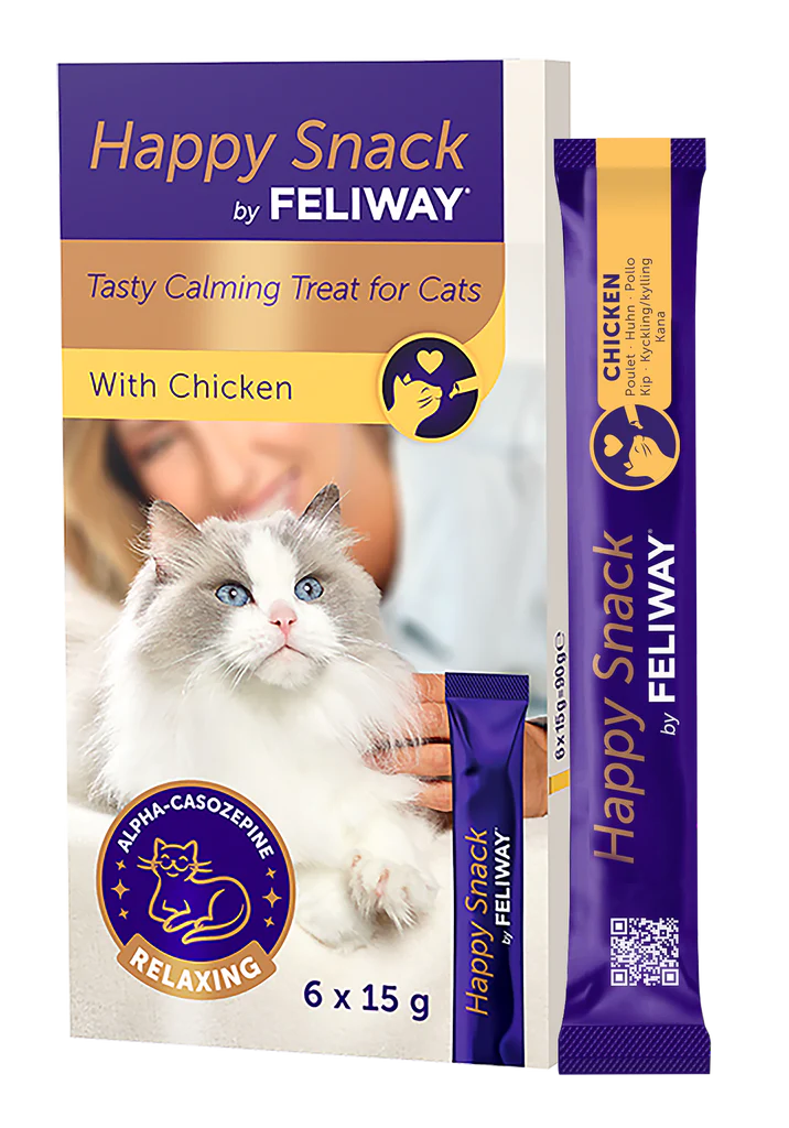 FELIWAY Cat Treat Happy Snack Calming Treat Chicken 15g x 6