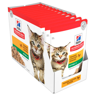 Hill's Science Diet Kitten Cat Wet Food Tender Chicken 85g X 12