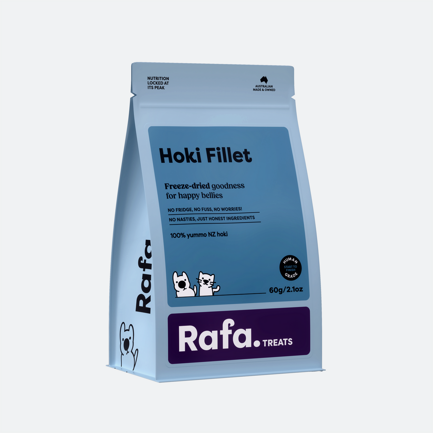 RAFA Raw Freeze-Dried Treats | Human-Grade Hoki Fillet 60g