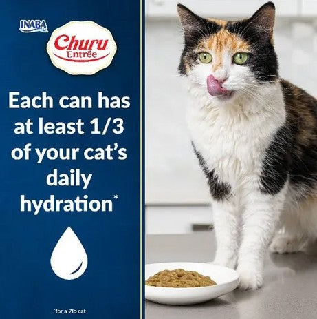 INABA Cat Complete and Balanced Wet Food Churu Entrée Mousse Tuna Recipe Can 85g