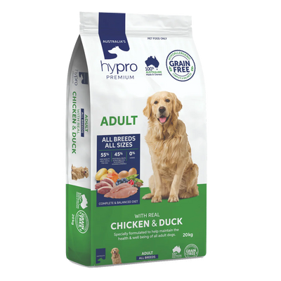 Hypro Premium Grain Free Adult Dog Dry Food Chicken & Duck