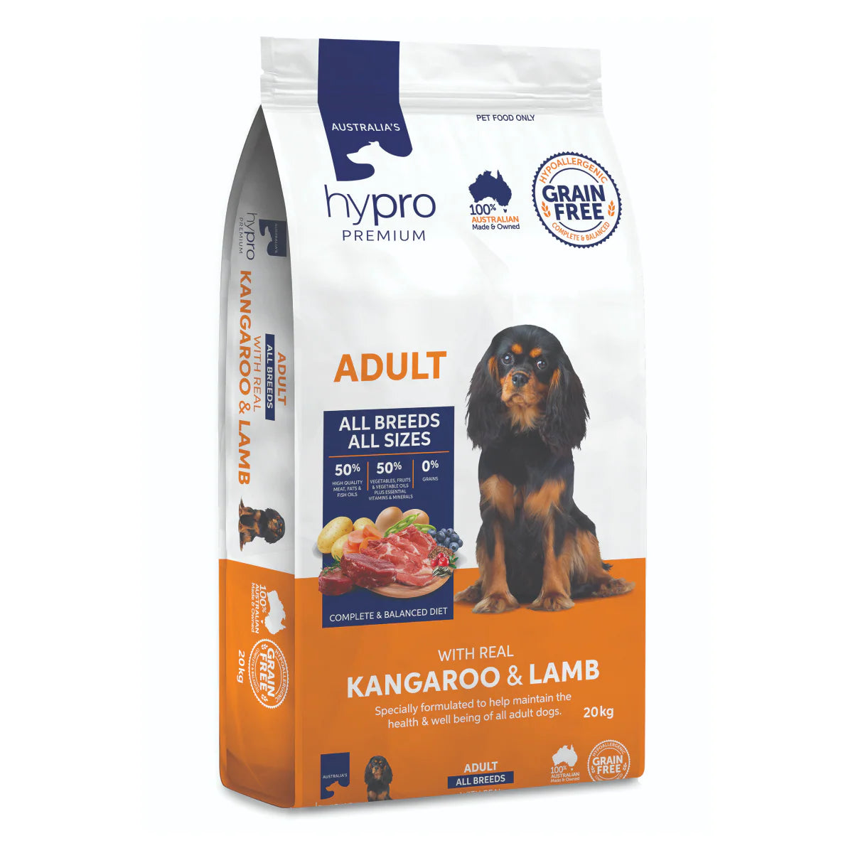 Hypro Premium Grain Free Adult Dog Dry Food Kangaroo & Lamb