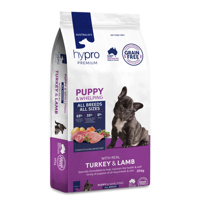 Hypro Premium Grain Free Puppy Dog Dry Food Turkey & Lamb