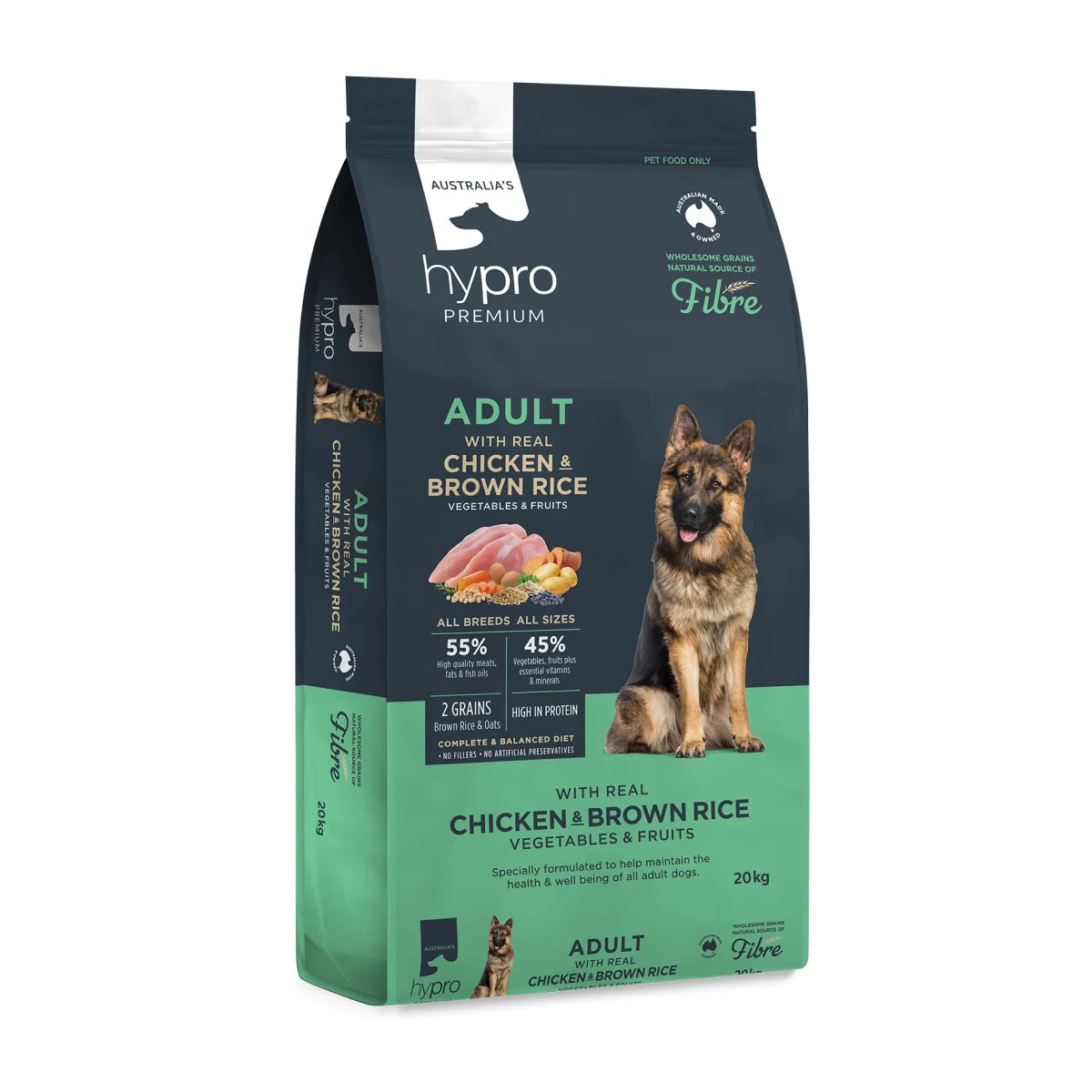Hypro Premium Adult Dog Dry Food Wholegrain Chicken & Brown Rice