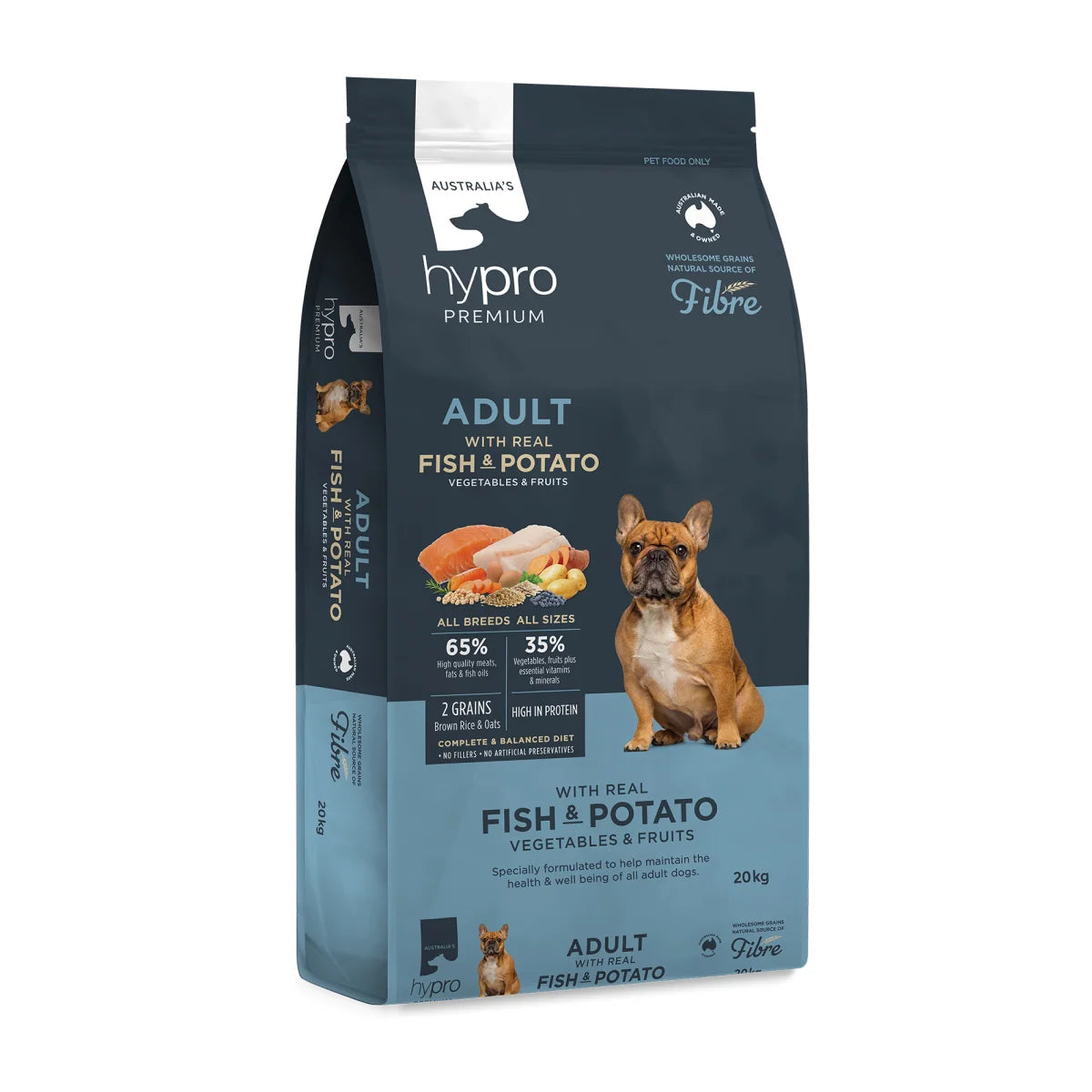 Hypro Premium Adult Dog Dry Food Wholegrain Fish & Potato