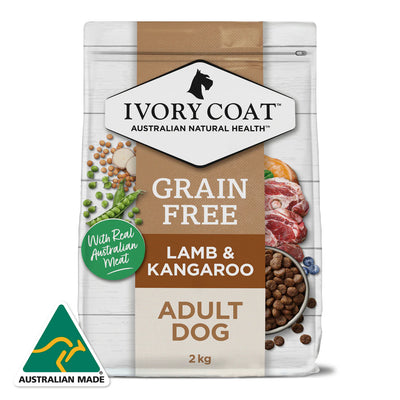 IVORY COAT - Grain Free Adult All Breeds Dry Dog Food Lamb & Kangaroo
