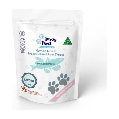 Freezy Paws - Freeze-Dried Sardine Raw Treats 80g