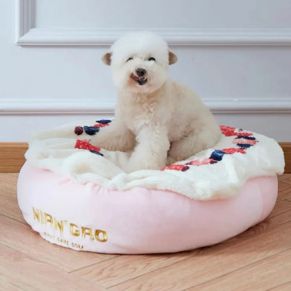 NIAN'GAO Cream Cake Pet Bed