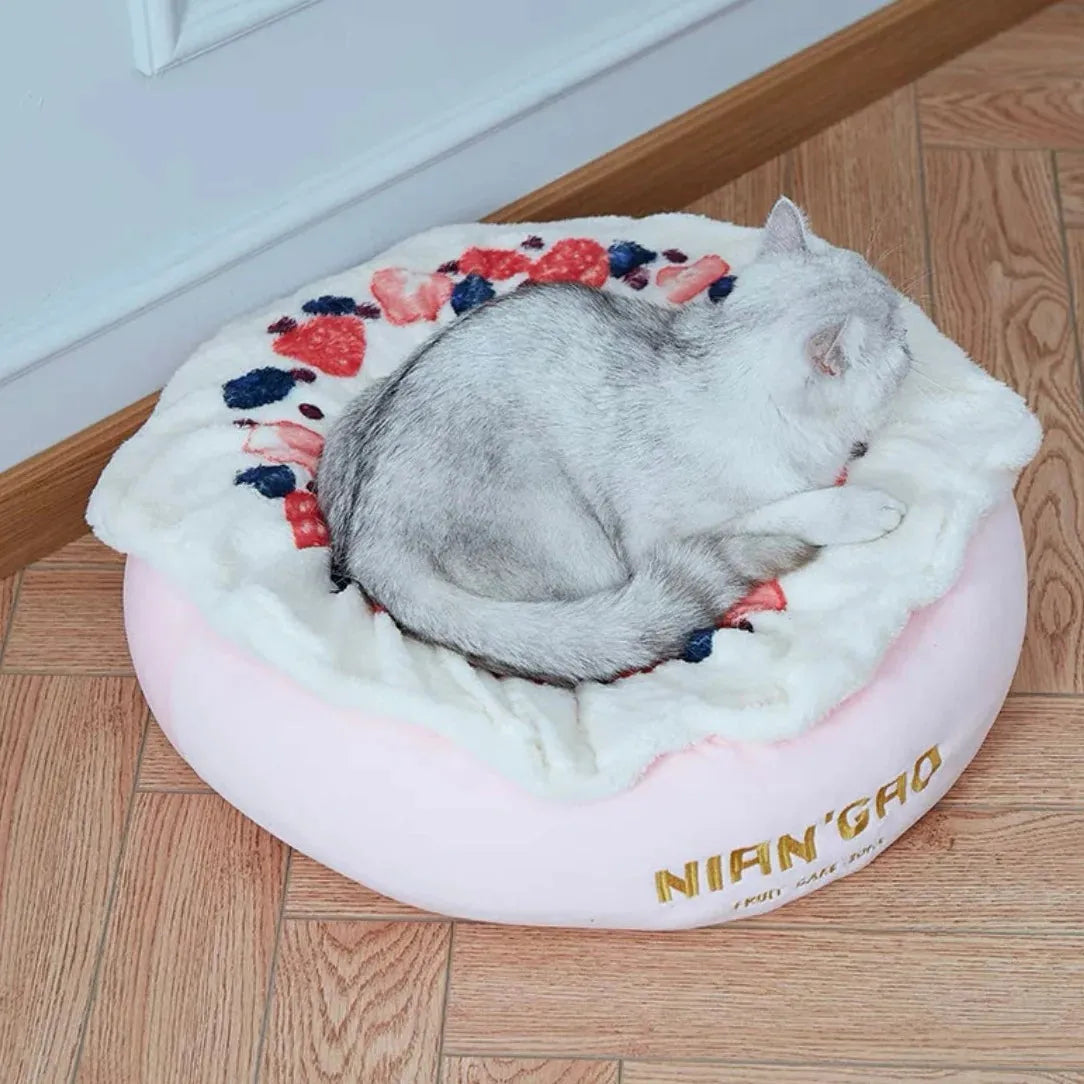 NIAN'GAO Cream Cake Pet Bed