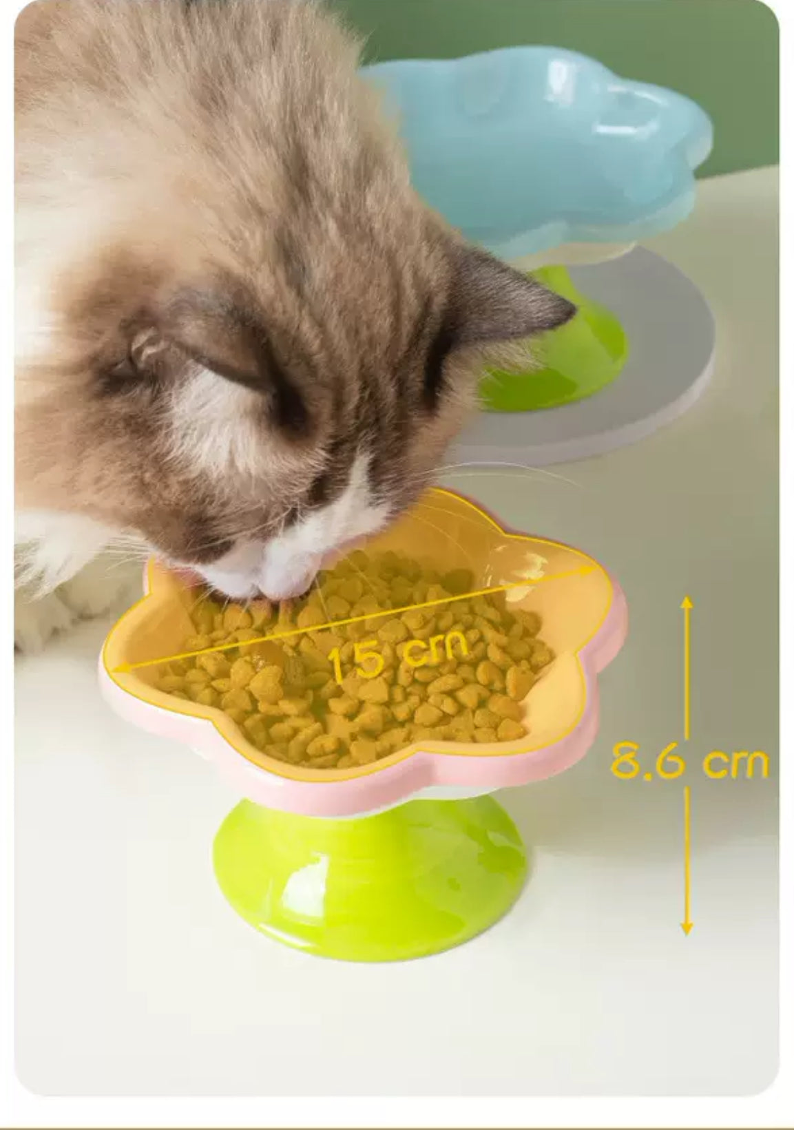 Ceramic Flower Pet Bowl
