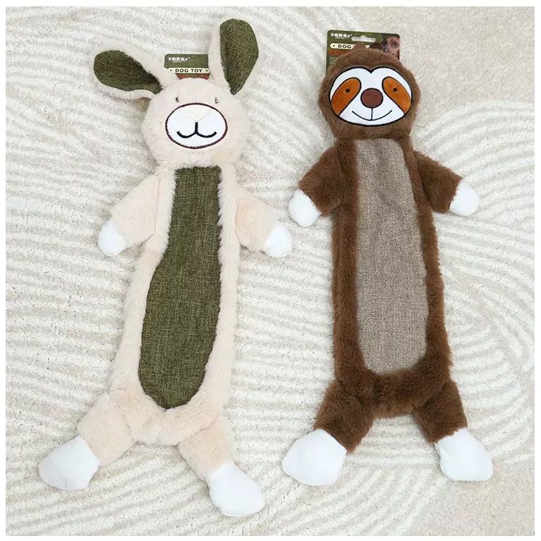 Dog Plush Squeaky Toy - Floppy Bunny