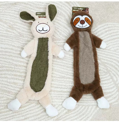 Dog Plush Squeaky Toy - Lazy Sloth