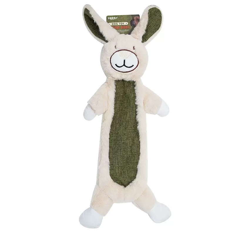 Dog Plush Squeaky Toy - Floppy Bunny