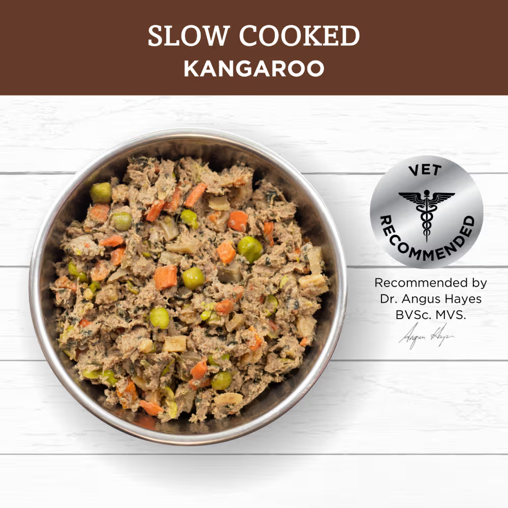 Ivory Coat Frozen Raw Dog Food Grain Free Slow Cooked Kangaroo 250g x 6