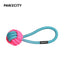 PAWZCITY Interactive Rope Ball With Loop - Seabreeze