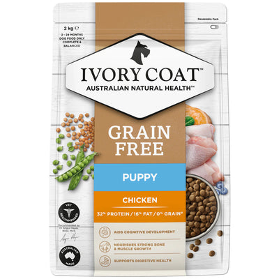 IVORY COAT - Grain Free Puppy All Breeds Dry Dog Food Chicken