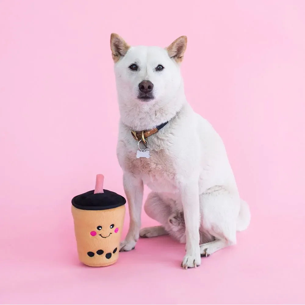 Zippypaws Plush Toys For Dog NomNomz® – Boba Milk Tea