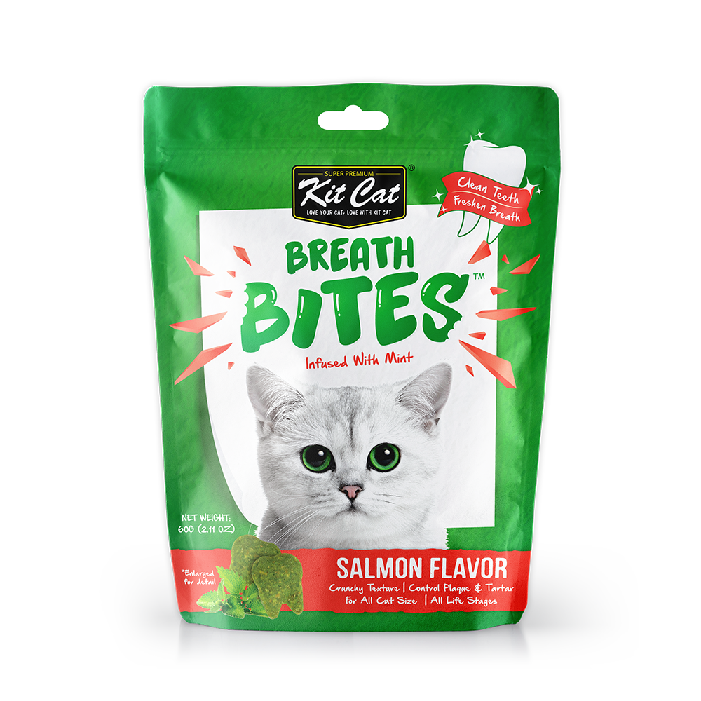 Kit Cat Breath Bites Cat Treat Salmon 60g