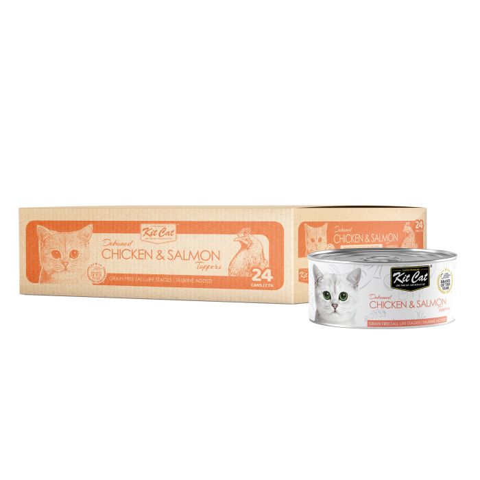 Kit Cat Cat Wet Food Topper Deboned Chicken & Salmon