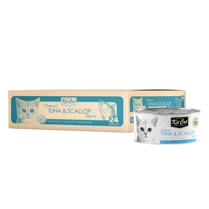 Kit Cat Cat Wet Food Topper Deboned Tuna & Scallop