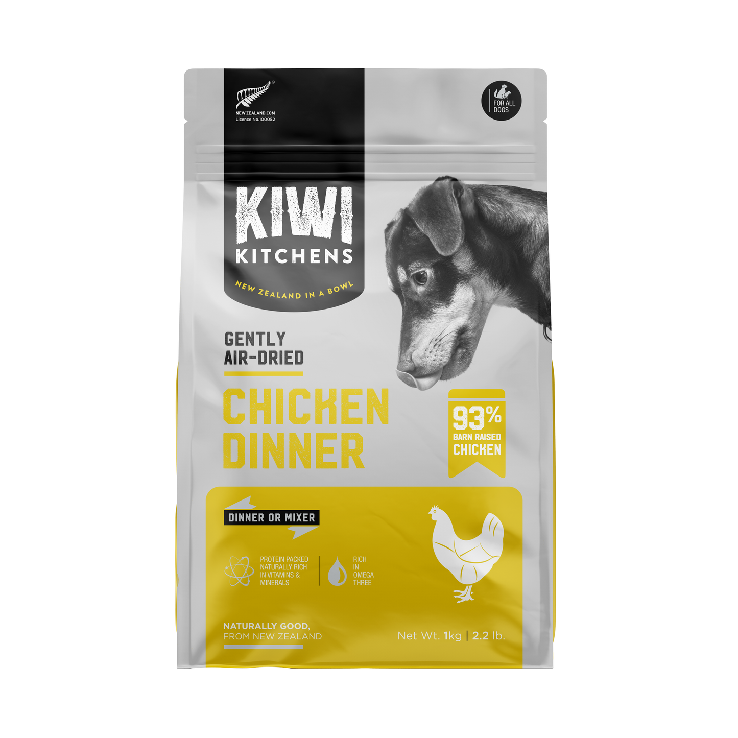 KIWI KITCHENS Air Dried Dog Dry Food Chicken Dinner